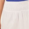 Claudia Richards 100% Cotton Tiered Eyelet Skirt -  Pure White