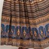 Long Skirts - Women's One Size Crinkle Maxi Skirt in Tan Paisley