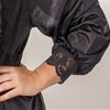 Plus Shadowline Silhouette Gown/Robe Peignoir Set - Black