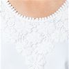 Phool Tops - Short Sleeve Cotton Knit Scoop Neck Shirt in Pearl