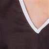 100% Cotton Tunics - Peppermint Bay 3/4 Sleeve V-Neck Top in Catamaran