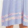 Sleeveless Ellen Tracy Short Knit Nightgown/Dress in Tranquil Stripe