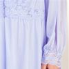 Plus Shadowline Silhouette Long Nightgown/Robe Peignoir Set - Peri Frost