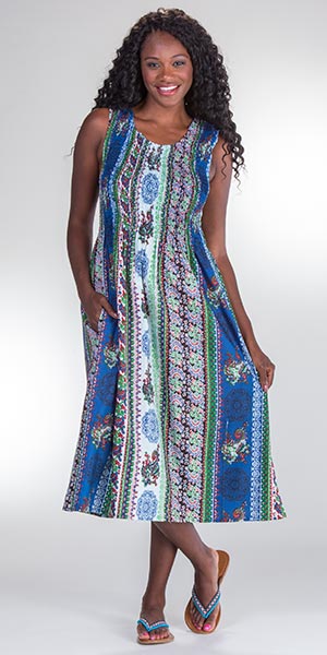 Smocked Dresses by Metropolitan - Sleeveless Long Cotton Sundresses in Mumbai