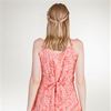 Lost River Sleeveless Tie-Back Rayon Sundress in Sea Coral