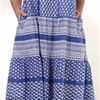 La Cera Sleeveless Dresses - Cotton Muumuu Dress in Bandana Blue