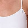 Coobie Camisoles - Thin Strap No Shelf Camisole in White
