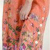 La Cera Rayon Sleeveless Casual Long Dress in Peach Charm