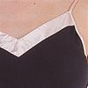 Sesoire Sleeveless Satin-Trimmed Modal Knit Chemise in Black 