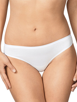 Calida &quot;Comfort&quot; Low Cut String Panties in White (20227)