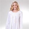 Long Sleeve Eileen West Cotton Lawn Nightgown in White Inspiration