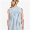 Eileen West Nightgowns - Short Cotton Lawn Sleeveless in Blue Inspiration