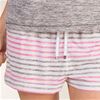 Kensie Short Sleeve and Boxer Pajama Set in Gray Stripes