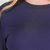 Jane and Bleecker Long Sleeve Rayon Top in Navy