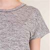 Kensie Short Sleeve Rayon/Poly Top in Gray