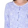 Knit 100% Cotton Pajama Set With Long Sleeves By  La Cera - Lilac Floral
