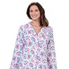 La Cera 100% Cotton Flannel Pajama Set in Pink Vintage