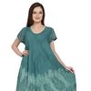 A-Line Dress - One Size Fits Most (Miss & Plus) Short Sleeve Rayon 52" Umbrella Pineapple Block Print Tie Dye in 6 colors