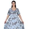House Casual Short Sleeve Dress in Tie Dye Pattern