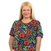 La Cera Dress with Pockets -  Cotton Knit Short Sleeve in Poppies