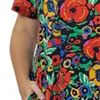 Dress with pockets - La Cera Poppies in cotton knit