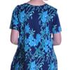 back detail of La Cera dress with pockets in Luna Garden print