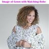 La Cera Rose Vine Robe with Matching Nightgown 