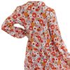 Gorgeous Boho Dress with Long Sleeves and Mid-length in Autumn Floral