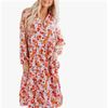 Flowy long sleeve boho dress in stunning floral