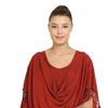 Dress with pockets with matching shawl