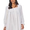 Eileen West Two Piece (Size Large) Gown and Robe Ballet Cotton Lawn Peignoir Set - Vintage White