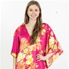 SC SALE Natori (Size Small)  Long Matte Satin Caftan - Tropical Pink