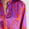  "N" by Natori Mandarin Neck Matte Satin in Brilliant Soleil