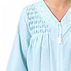 Seersucker Miss Elaine Robes in Aqua White Check