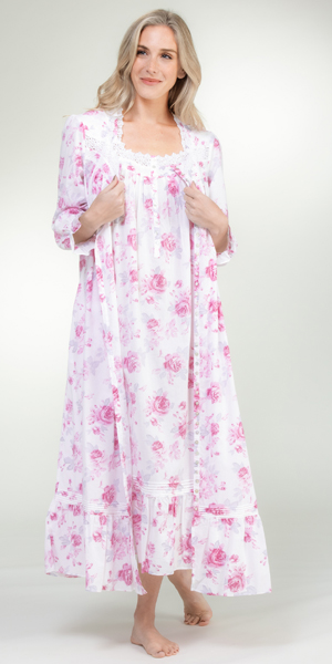 plus size robe and gown set