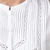 La Cera 'Soft & Easy' Long Sleeve Cotton Ballet Nightgown -  White Pintucking Delight