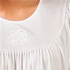 White Cotton Nightgowns - Calida Short Sleeve Nightgown in White