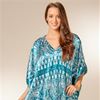 Winlar Silky Satin Charmeuse Caftan - Kesha Turquoise 