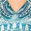 Plus Size Winlar Satin Charmeause Caftan - Teal Isles
