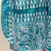 Plus Size Winlar Satin Charmeause Caftan - Teal Isles