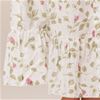 Cotton Robe La Cera Long Sleeve Cotton Robe/Button-Front Nightgown - Blooming Vines