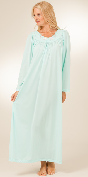 Long Sleeve Nylon Nightgown 51