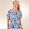 La Cera Dress 100% Cotton Knit in Blue or Raspberry Floral
