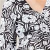 La Cera Poly Knit 3/4 Sleeve Mid Length Dress in Eucalyptus Leaf