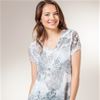 Short Dress - Cap Sleeve Chiffon Sublimation Dress - Butterfly Grove