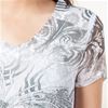 Short Dress - Cap Sleeve Chiffon Sublimation Dress - Butterfly Grove