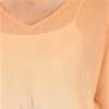 Misses Poncho Top - Semi Sheer V-Neck Tunic Blouse in Lakeside