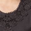 Short Sleeve Shirts - Cotton Knit Scoop Neck Top by Phool in Raven
