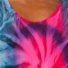 One Size Beach Dress - Sleeveless Cotton Long Dress in Pink-Indigo