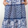 Cotton La Cera Dress - Sleeveless Muu Muu Dress in Flower Showers